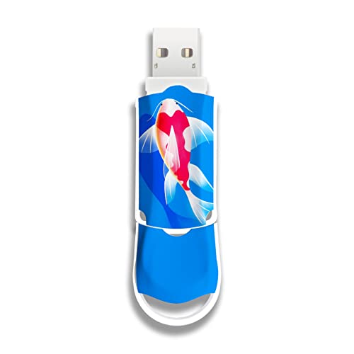 Integral 128GB XPression USB 3.2 Drive in Koi Fish Design Sleek and Beautiful Memory Stick Pen Drive