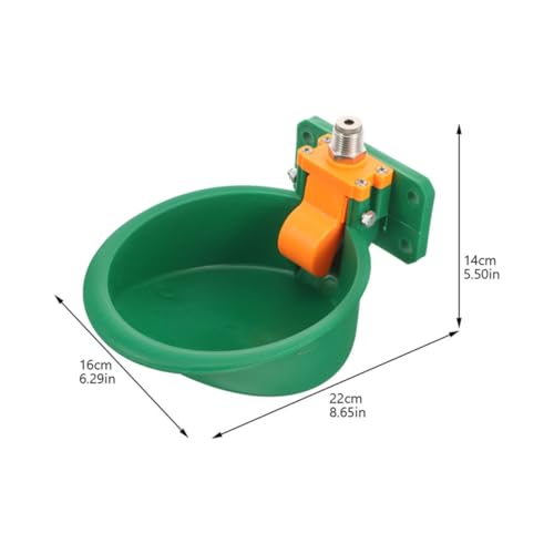 Bebedero automático para cabras y ganado con plástico verde resistente 3