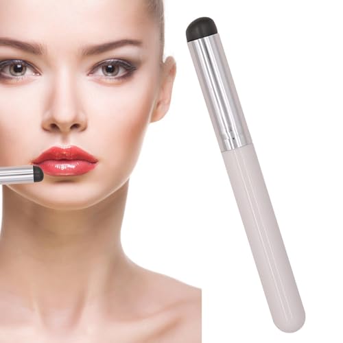 Pinceau anti-cernes en silicone, pinceau à lèvres doux Miñi Applicateur à lèvres, pinceau à lèvres à tête ronde, pinceau de maquillage multifonction pour rouge à lèvres, fard à paupières, gloss à