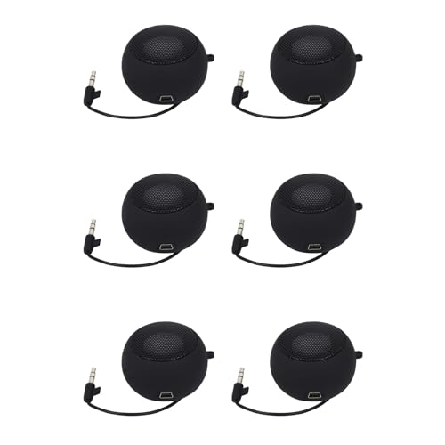 Altavoz portátil de viaje de 6 piezas recargable con jack de 3,5 mm mini bafle de audio