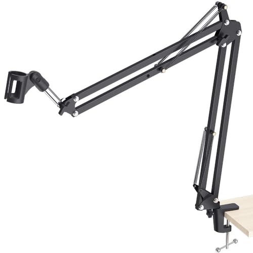 Maono AU-B01 Microphone Suspension Boom Scissor Arm Stand (Black) (Image - 1)