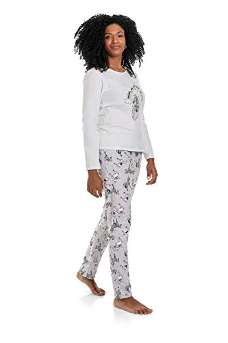 Pijama Blusa e Calça, Quimby, Meninas, Branco, 10