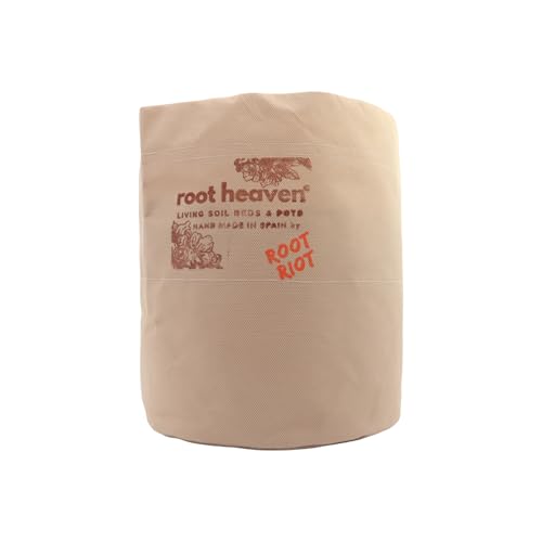 Root RIOT: Root Heaven Pot – Maceta de tela Living Soil de 100% polipropileno para el cultivo de cannabis, ventilación óptima y crecimiento de raíces mejorado (200 L)