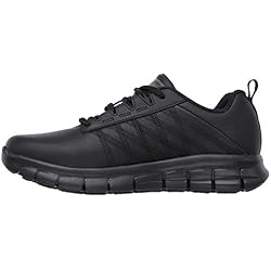 Skechers Zapatos De Trabajo Para Mujer Skechers Sure Track Erath, Zapatillas Mujer, Black, 38 EU