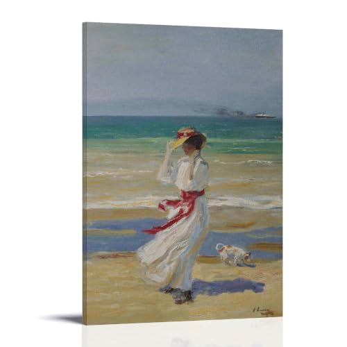 Poster Sir John Lavery A Windy Day décoration murale classique 50x76 cm