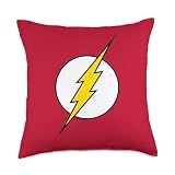 The Flash Logo Distressed Throw Pillow