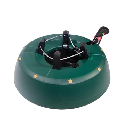 mgc24 Weihnachtsbaumständer Christbaumständer - Grün - für Bäume bis 2,5 m Höhe - mit Wassertank, Einseiltechnik, Fußhebel, Kindersicherung, Wasserstandsanzeige & Schnellspannsystem