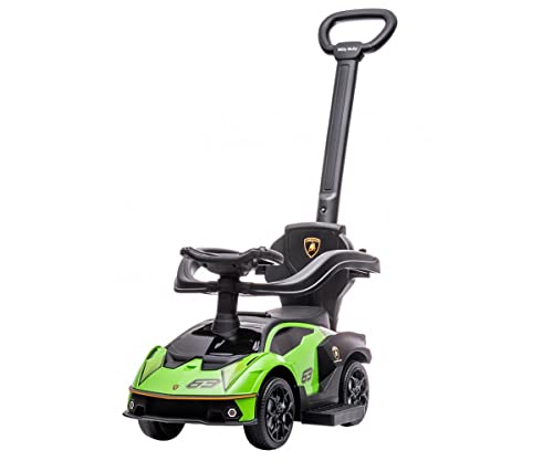COIL Lamborhini Essenza SC, toboggan avec barre coulissante, toboggan, voiture jouet, véhicule pour enfants de 12 à 36 mois (vert)