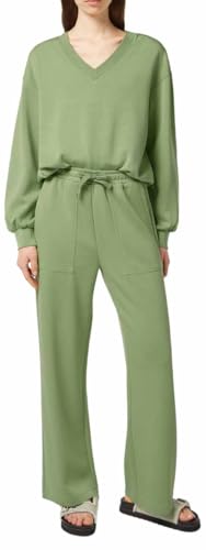 Scotch & Soda Women's Wide Leg Modal Sweatpants Casual Pants, Pistachio, S