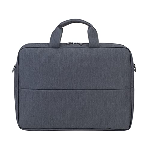 Image of RIVACASE Prater Anti theft Laptop bag 15.6 Inches Waterproof Compact Shoulder Bag for Notebooks Ultra Light Computer Bag for Women /Men /Travel /Business, Compatible with Laptop Macbook Pro 15.6 inch