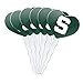Michigan State Block S Heart Love Cupcake Picks Toppers Decoration Set of 6