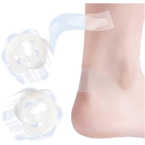 2 Boxes/Pack Heel Sticker Silicone Gel Tape Protector, Blister Prevention Bandages for Feet, Hand Fingers,Toes,Foot Bandais for Tender Spots Shoe Friction (Transparent invisible anti wear) Cover