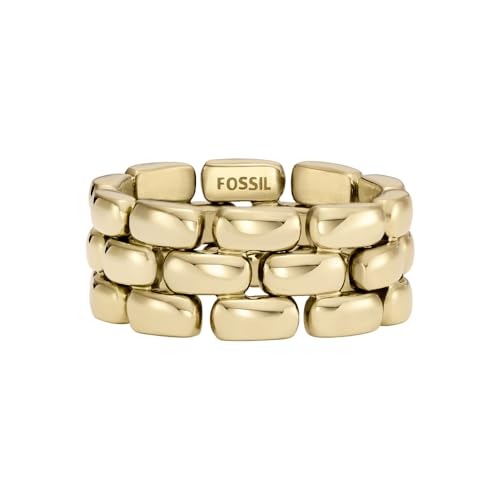 Fossil - Bague Arden Watch Links en Acier inoxydable doré, pour Femme, JF04785710