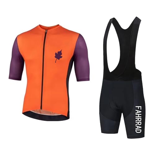 Maillot de cyclisme d'été respirant manches courtes short rembourré gel 9D Typ-8