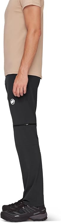 Mammut Mens Outdoor Hiking Zip-Off Pants, Lightweight and Quick-Dry Recycled Stretch Fabric for Mountaineering and Everyday Terrain, Black, US 36 - Image 4