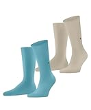 Burlington Everyday Multipack M So coton unies lot de 2 paires, Chaussettes Homme, Bleu Key Largo 6852, 40 46