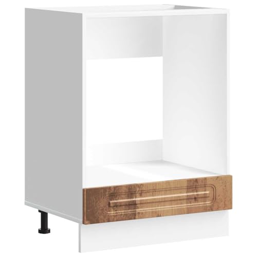 vidaXL Mueble de Horno Kalmar Madera Antigua Madera reconstituida, Unidad de Horno, gabinete de Horno de Cocina, Unidad Base de Horno