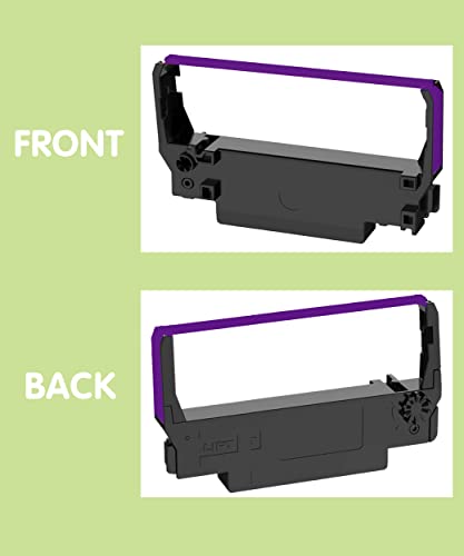 18 piezas de cinta compatible POS ERC30 ERC34 ERC38 color púrpura miniatura 2