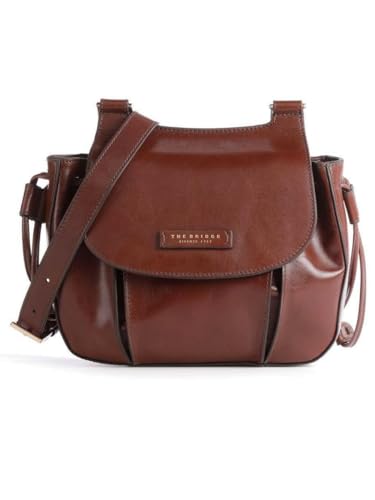 Materiale: Pelle The Bridge Borsa Donna 4411115H Marrone shopper media spalla tracolla crossdoby camilla