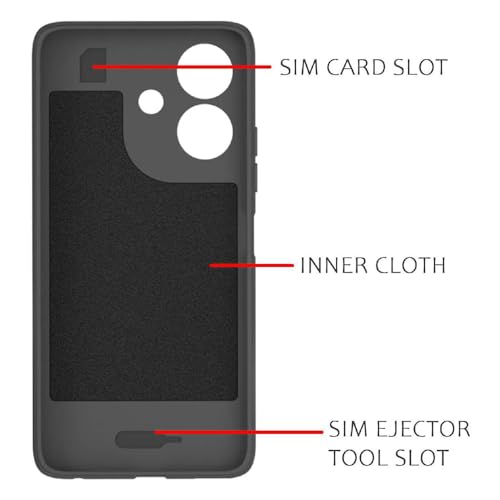 Image of Shockproof Case for Realme C61 4G / Narzo N61 4G | Full Camera Protection | TPU Flexible Back Cover for Realme C61 4G / Narzo N61 4G (Graphite Grey)