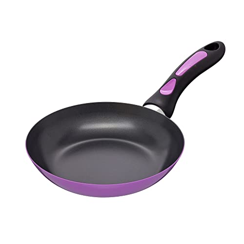 Amazing Abby - Chef Stacy - 8-Inch Non-Stick Frying Pan, Skillet With Heat-Resistant Easy-Grip Handle, Stir Pan, Egg Pan, Omelet Pan, Carbon Steel Cookware, Bfa/Pfoa-Free, Oven/Stove/Dishwasher-Safe #TOP1
