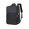 Mochila de Viagem com porto de carga USB, Compartimento para Notebook 15.6", Impermeável 45x30x20 cm (Preto)