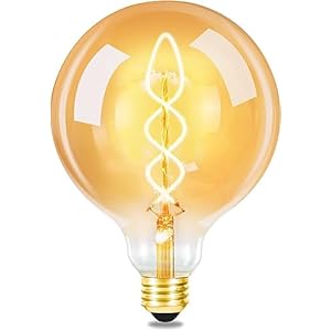 GBLY 1 stuks LED E27 lamp vintage – G125 Edison Light Bulb 2700K 4W warm wit gloeilamp filament retro glas lamp energiebesparing hotel lamp
