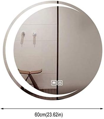 Dressing mirror Vanity LED Bathroom Mirror With Lights Illuminated Wall Mounted Modern Anti-Fog Waterproof Vertical/horizontal Installation Two-color Light Beauty mirror image 5