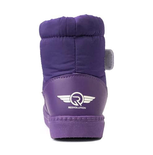 Image of REDVOLUTION Kids Boots Toddler Girls Cute Butterfly Bow | PomPom PU leather Boot (Toddler /Small Kid)