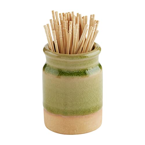 Mud Pie Toothpick Holder, 1.75' dia x 2.75' H, No Handle