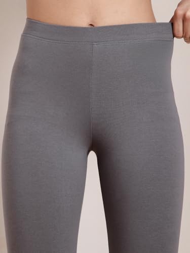 Image of TWIN BIRDS Super Stretchable Cotton Elasthane Fabric Ankle Length Leggings for Women