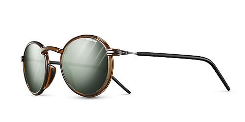 Julbo Men's Classic Polarized Round Sunglasses, Black, S