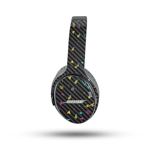 Image of MightySkins Carbon Fiber Skin Compatible with Bose QuietComfort 35 II Headphones - Magic Pineapple | Protective, Durable Textured Carbon Fiber Finish | Easy to Apply
