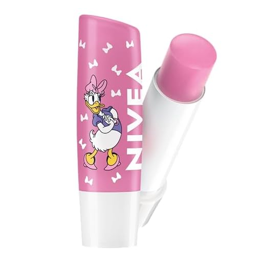 NIVEA Hidratante Labial Soft Rosé 4,8g - Ed. Limitada Margarida - Disney® Mickey e Amigos.
