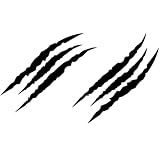 ハロウィンステッカー 爪傷防止デカール 防水 傷隠し キズ消し 爪跡ストライプ 爪付き車用 ブラック