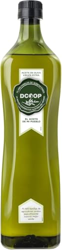 DCOOP Aceite de Oliva Virgen Extra - Coupage Estándar, Aceituna Hojiblanca y Sabor Frutado, Ideal para Cocinar, Procedente de Nuestras Cooperativas, 1L