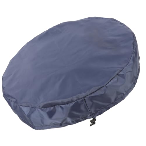 DOITOOL Housse de Tonneau Oxford Résistant avec Cordon de Serrage Couvre-seau Étanche pour Cuve à Eau Extérieure Protection Anti-poussière et Intempéries Bleu Marine