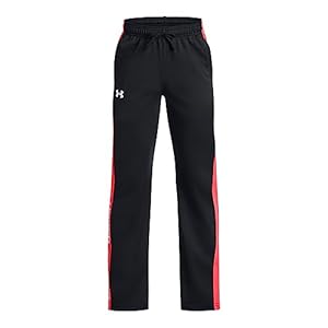 Under Armour Boys’ Standard Brawler 2.0 Pants, (002) Black/Beta/White, Large