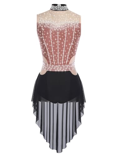 Robe danse latine jazz rumba salsa performance dancewear extensible Kaerm