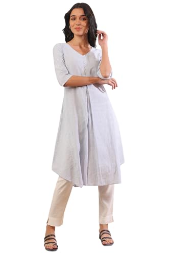Kurta coton mélangé bleu Aurelia la solution confort contre la chaleur