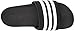 adidas Women's Adilette Comfort Slide Sandal, White/Black, 9 M US, black/white/black