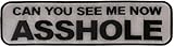 Can You See Me Now Asshole Patch, Large Back Patches