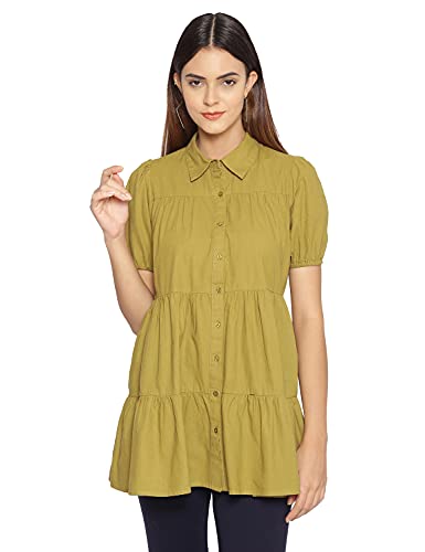 Image of oxolloxo Light Yellow Floral Print Tunic