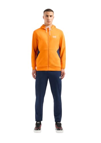 Combinaison coton brossé EA7 3DPV52 Armani avec logo dos