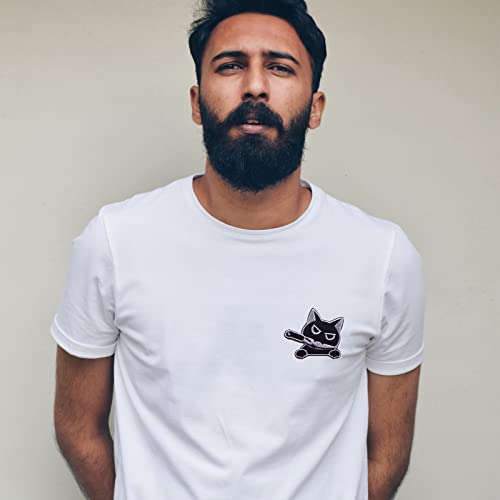 Mivofun 6 Pcs Ghost/Cat With Knife Clothes Patches, Peace Was Never An Option, Diy Sew On/Iron On Embroidered Cartoon Patch Applique Stickers, For T-Shirt Jeans Hat Bags (Ghost/Cat) #TOP4