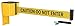 Visiontron WM412 Retractable Belt Wall Mounted Yellow Crowd Control Barrier and Receiving End, 20