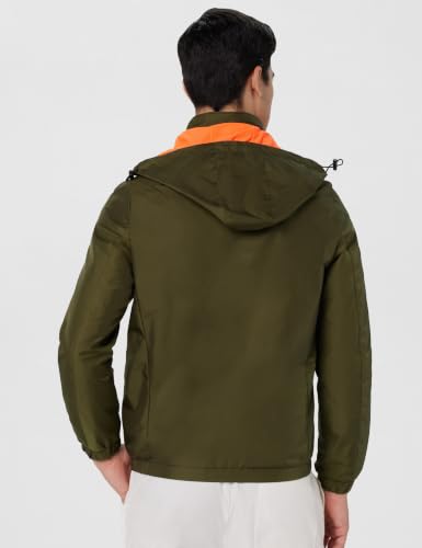 Image of Qube By Fort Collins Men's Polyester Standard Length Regular Fit Lightweight Winter Jacket - Sporty, Stylish & Warm Outerwear for Cold Weather