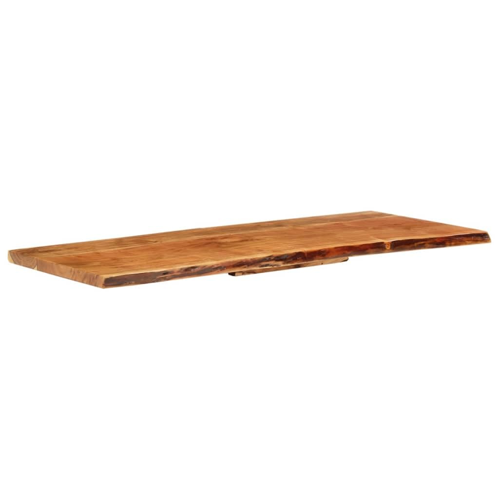 vidaXL Piano per Lavabo Bagno Ripiano per Lavello Rustico Mensola per Lavandino Accessori per Bagno 140x52x3,8 cm Legno Massello di Acacia