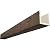 Ekena Millwork BMHH3C0080X060X168ZD 3-Sided (U Hand Hewn Endurathane Faux Wood Ceiling Beam, 8"W x 6"H x 14'L, Premium Aged