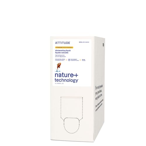 ATTITUDE Dish Soap Refill, EWG Verified,...